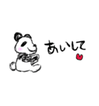 落書きパンダさん（個別スタンプ：4）
