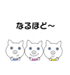 ときどき三匹のこぶた2＊日常会話プラス＊（個別スタンプ：1）