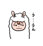 アルパカを着た少女（個別スタンプ：17）