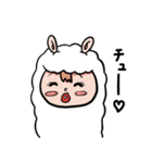 アルパカを着た少女（個別スタンプ：28）