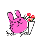 ゆるゆるウサギ ②（個別スタンプ：23）