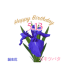 5月誕生日の友達に誕生花でHappy Birthday（個別スタンプ：13）