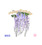 5月誕生日の友達に誕生花でHappy Birthday（個別スタンプ：31）