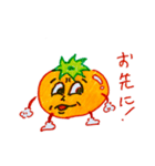 アオリガオくんの手描きスタンプ（個別スタンプ：1）