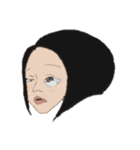 前下がりボブ女（個別スタンプ：9）