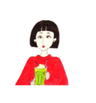 多国籍ギャルちゃん(文字なし)（個別スタンプ：5）