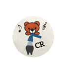 音楽好きなクマさん＆ウサギさん3(歯ver.)（個別スタンプ：5）