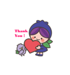 ブルベリッ娘とブルピヨ（富谷市公式）（個別スタンプ：3）