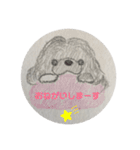 黒パグ ＆ 黒ペキニーズ（個別スタンプ：12）