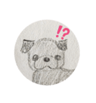黒パグ ＆ 黒ペキニーズ（個別スタンプ：26）