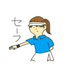 ソフテニ女子（個別スタンプ：1）