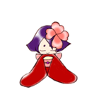 お着物娘（個別スタンプ：2）
