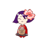 お着物娘（個別スタンプ：10）