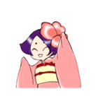 お着物娘（個別スタンプ：11）