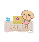 トイプードル【アプリコット】※メモ書き編（個別スタンプ：10）