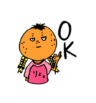 ORANGEのおさげの女の子だ。（個別スタンプ：13）