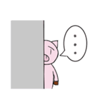 無表情なブタさん（個別スタンプ：1）