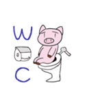 無表情なブタさん（個別スタンプ：17）