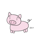 無表情なブタさん（個別スタンプ：22）