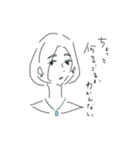ショートヘアの子スタンプ（個別スタンプ：34）