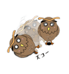 ネガふくろう（個別スタンプ：24）