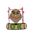 ネガふくろう（個別スタンプ：31）