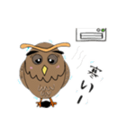 ネガふくろう（個別スタンプ：38）