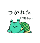 時間の無い時に使える～亀になりたいかえる（個別スタンプ：22）