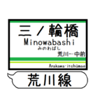 都電荒川線 駅名 シンプル＆いつでも（個別スタンプ：1）