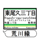 都電荒川線 駅名 シンプル＆いつでも（個別スタンプ：8）