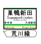 都電荒川線 駅名 シンプル＆いつでも（個別スタンプ：22）