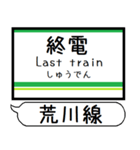 都電荒川線 駅名 シンプル＆いつでも（個別スタンプ：34）