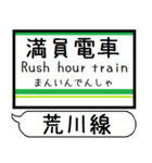 都電荒川線 駅名 シンプル＆いつでも（個別スタンプ：37）