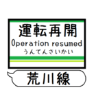 都電荒川線 駅名 シンプル＆いつでも（個別スタンプ：39）