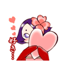 お喋りお着物娘（個別スタンプ：19）