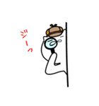 細目な猫くんの日常スタンプ（個別スタンプ：21）