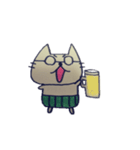 メガネお父さんとその家族の日常スタンプ（個別スタンプ：2）
