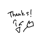 落書き顔文字第2段（個別スタンプ：6）