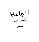 落書き顔文字第2段（個別スタンプ：7）