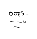 落書き顔文字第2段（個別スタンプ：17）