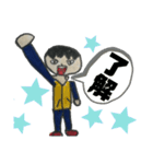 中学生男子の日常を落書きで（個別スタンプ：1）