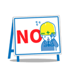 働く男の看板挨拶！（個別スタンプ：6）