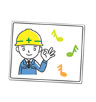 働く男の看板挨拶！（個別スタンプ：7）