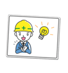 働く男の看板挨拶！（個別スタンプ：36）