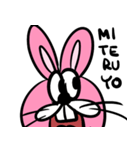 ハッピーうさぎ野郎（個別スタンプ：3）