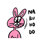 ハッピーうさぎ野郎（個別スタンプ：5）