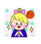 バスケットボール女の子(少年団保護者版)（個別スタンプ：6）