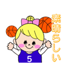 バスケットボール女の子(少年団保護者版)（個別スタンプ：7）