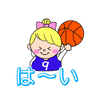 バスケットボール女の子(少年団保護者版)（個別スタンプ：16）