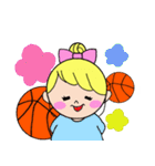 バスケットボール女の子(少年団保護者版)（個別スタンプ：18）